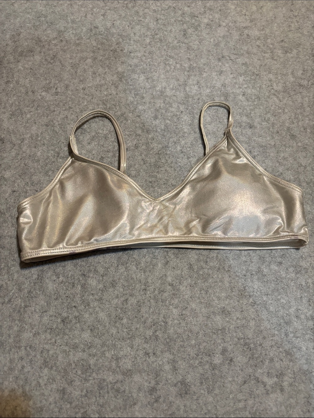 Forever 21 Shimmer Bralette - Metallic Iridescent Shiny